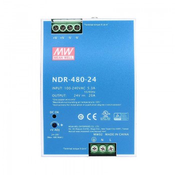Meanwell NDR-480-24 Switching Power Supply 480W 24VDC 20A 115/230VAC DIN Rail Power Supply