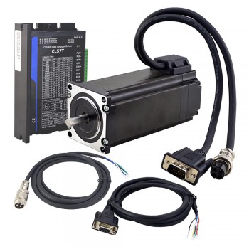 TS Series 3.0 Nm/424.92oz.in 1 Axis Closed Loop Stepper CNC Kit Nema 23 Motor & Driver with 2m Cable