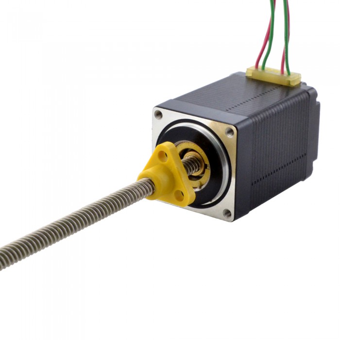 NEMA 11 External Acme Linear Stepper Motor Actuator 1.8 Deg 0.12Nm 1.0A Lead Revolution 5.08mm(0.2") Lead Screw 150mm