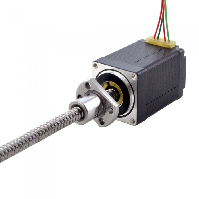 NEMA 11 External Ball Screw Stepper Motor Linear Actuator Bipolar 1.8 Deg 0.1Nm 1.0A Lead Revolution 2mm(0.07874") Lead Screw 150mm