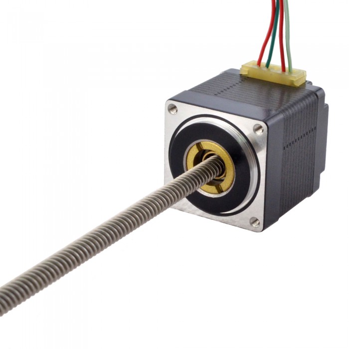 NEMA 11 Non-Captive Acme Linear Stepper Motor Actuator 1.8 Deg 0.06Nm 1.0A 32.2mm Stack Lead Revolution 5.08mm(0.2") Lead Screw 200mm