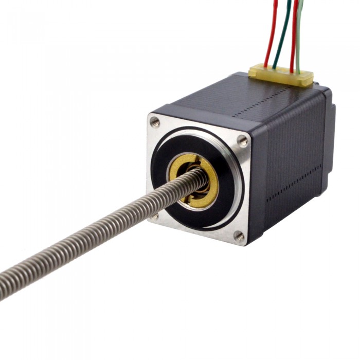 NEMA 11 Non-Captive Acme Linear Stepper Motor Actuator 1.8 Deg 0.12Nm 1.0A Bipolar 1.8 DegLead Revolution 1.27mm(0.05") Lead Screw 200mm