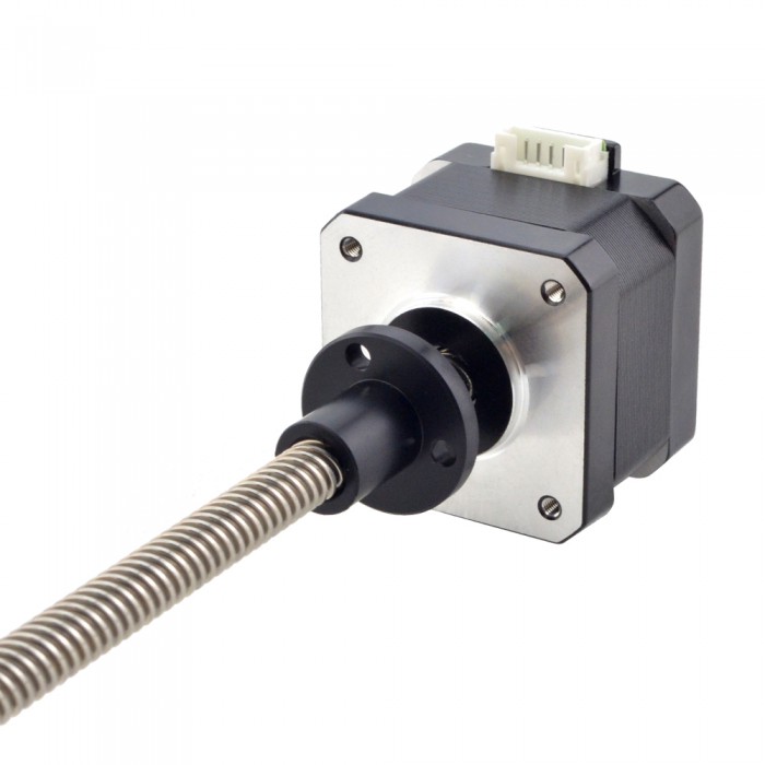 Nema 17 External 34mm Linear Stepper Motor Actuator Stack 1.8 Deg 24Ncm 0.4A Lead  Revolution 8mm/0.31496" Lead Screw 200mm