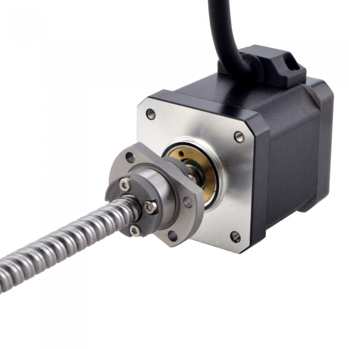 NEMA 17 External Ball Screw Hybrid Linear Stepper Motor 1.8 Deg 0.5Nm 2.5A 48mm Stack Lead Revolution 8mm(0.3150") Lead Screw 150mm
