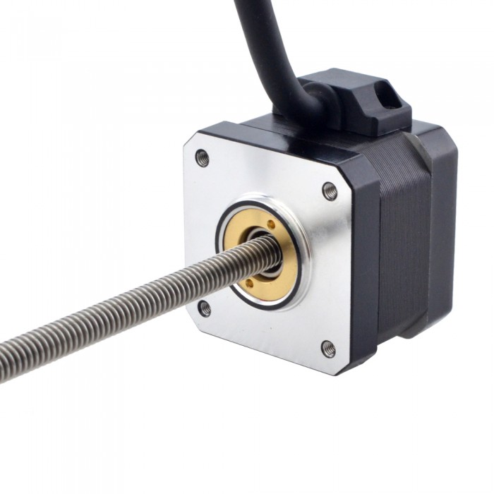 NEMA 17 Non-Captive Acme Linear Stepper Motor Actuator 1.5A Bipolar 1.8 Deg 0.3Nm Lead Revolution 1.27mm(0.05") Lead Screw 200mm