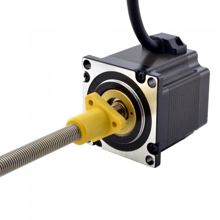 NEMA 23 External Acme Stepper Motor Linear Actuator 3.0A 1.8 Deg 1Nm Lead Revolution 1.27mm(0.05") Lead Screw 200mm