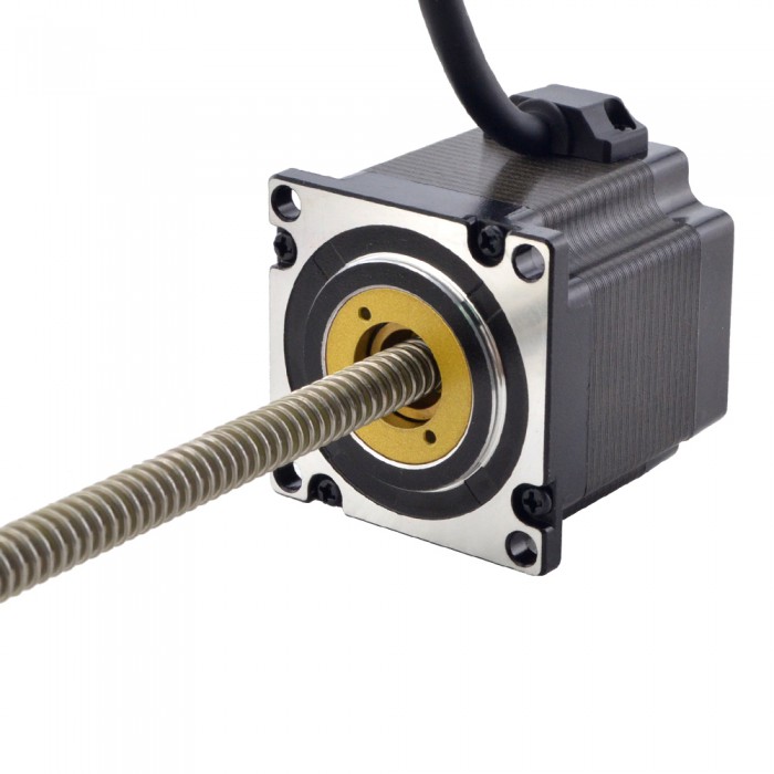 NEMA 23 Non-Captive Acme Stepper Motor Linear Actuator 3.0A 1.8 Deg 1Nm Lead Revolution 2.54mm(0.1") Lead Screw 200mm