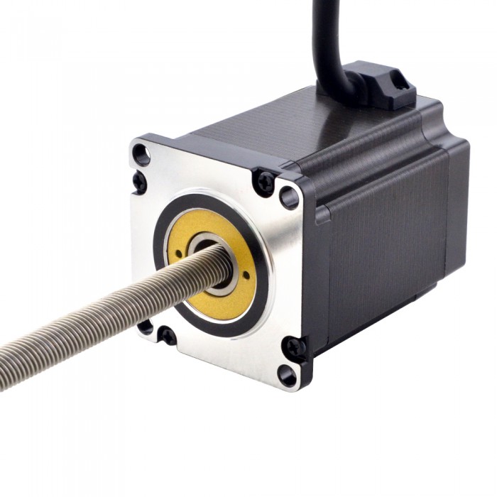 NEMA 23 Non-Captive Acme Stepper Motor Linear Actuator 1.8 Deg 1.8Nm 4.0A 76mm Stack Lead Revolution 10.16mm(0.4") Lead Screw 200mm