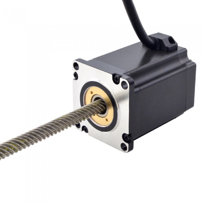 NEMA 23 Non-Captive Acme Linear Actuator 1.8 Deg 1.8Nm 4.0A 76mm Stack Lead Revolution 25.4mm(1") Lead Screw 200mm