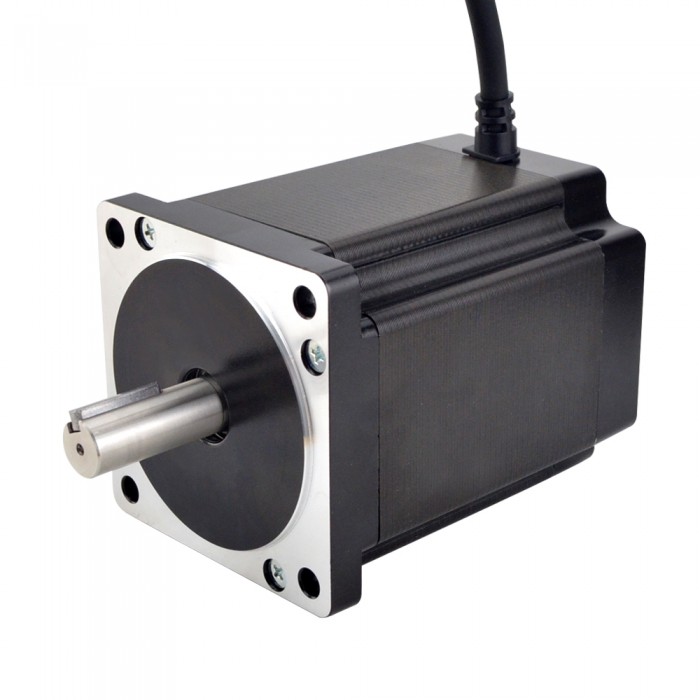S Series Nema 34 Stepper Motor Bipolar 1.8 Deg 8.2 Nm(1161.45oz.in) 2 Phase 6.0A 86x86x114mm 4 Wires