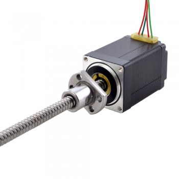 NEMA 11 External Ball Screw Stepper Motor Linear Actuator Bipolar 1.8 Deg 0.1Nm 1.0A Lead Revolution 2mm(0.07874