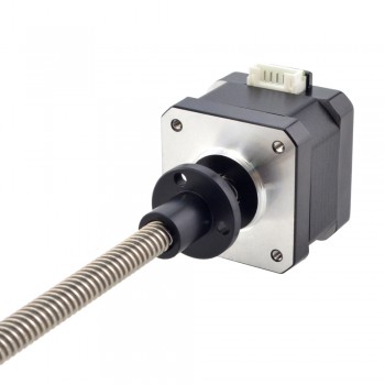 Nema 17 External 34mm Linear Stepper Motor Actuator Stack 1.8 Deg 24Ncm 0.4A Lead  Revolution 8mm/0.31496