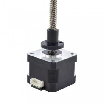 Nema 17 External 34mm Linear Stepper Motor Actuator Stack 1.8 Deg 24Ncm 0.4A Lead  Revolution 8mm/0.31496