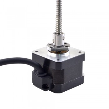 NEMA 17 External Ball Screw Hybrid Linear Stepper Motor 1.5A 1.8 Deg 0.3Nm Lead Revolution 1mm(0.03937