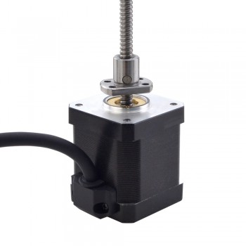 NEMA 17 External Ball Screw Hybrid Linear Stepper Motor 2.5A 0.5Nm 48mm Stack Lead Revolution 2mm(0.07874