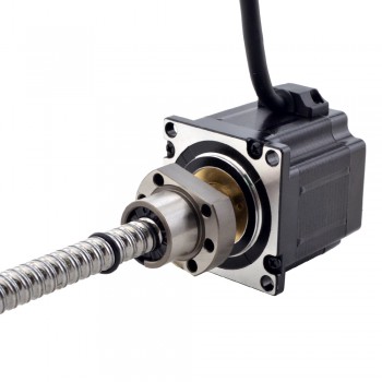 NEMA 23 External Ball Screw Stepper Linear Actuator 3.0A 1.8 Deg1Nm Lead Revolution 5mm(0.1969") Lead Screw 200mm