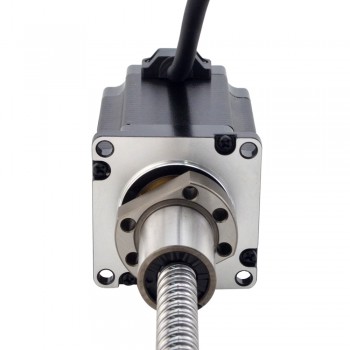 NEMA 23 External Ball Screw Stepper Linear Actuator 1.8 Deg 1.8Nm(254.90oz.in) 4.0A 76mm Stack Lead Revolution 10mm(0.3937