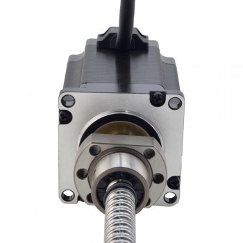 NEMA 23 External Ball Screw Linear Stepper Motor Actuator 1.8 Deg 1.8Nm 4.0A 76mm Stack Lead Revolution 5mm(0.1969