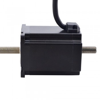 NEMA 23 Non-Captive Acme Stepper Motor Linear Actuator 1.8 Deg 1.8Nm 4.0A 76mm Stack Lead Revolution 10.16mm(0.4