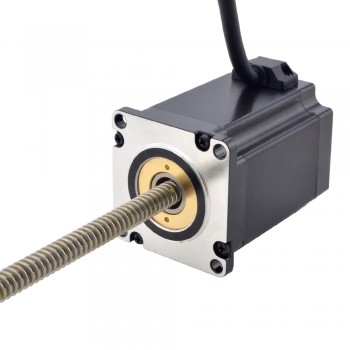 NEMA 23 Non-Captive Acme Linear Actuator 1.8 Deg 1.8Nm 4.0A 76mm Stack Lead Revolution 2.54mm(0.1") Lead Screw 200mm