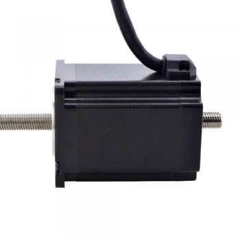 NEMA 23 Non-Captive Acme Hybrid Linear Stepper Motor Actuator 1.8 Deg 1.8Nm 4.0A 76mm Stack Lead Revolution 5.08mm(0.2