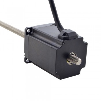 NEMA 23 Non-Captive Acme Hybrid Linear Stepper Motor Actuator 1.8 Deg 1.8Nm 4.0A 76mm Stack Lead Revolution 5.08mm(0.2