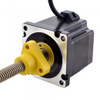 NEMA 34 External Acme Linear Stepper Motor Actuator 1.8 Deg 4.5Nm(637.38oz.in) 5.5A 75mm Stack Lead Revolution 6.35mm(0.25