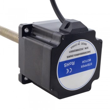 NEMA 34 External Acme Linear Stepper Motor Actuator 1.8 Deg 4.5Nm(637.38oz.in) 5.5A 75mm Stack Lead Revolution 6.35mm(0.25