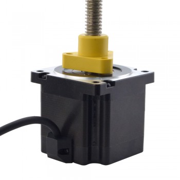 NEMA 34 External Acme Linear Stepper Motor Actuator 1.8 Deg 4.5Nm(637.38oz.in) 5.5A 75mm Stack Lead Revolution 6.35mm(0.25