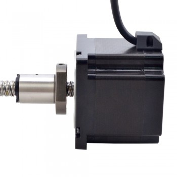 NEMA 34 External Ball Screw Linear Stepper Motor Actuator 1.8 Deg 4.5Nm(637.25oz.in) 5.5A 76mm Stack Lead Revolution 10mm(0.3937