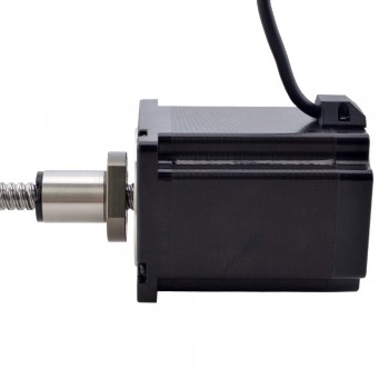 NEMA 34 External Ball Screw Linear Stepper Motor Actuator 1.8 Deg 8Nm 6.0A 114mm Stack Lead Revolution 10mm(0.3937