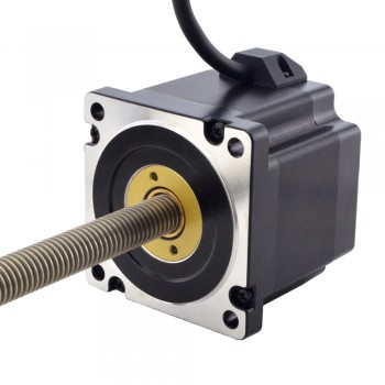 NEMA 34 Non-Captive Acme Linear Stepper Motor Actuator 1.8 Deg 5.5A 4.5Nm 75mm Stack Lead Revolution 2.54mm(0.1") Lead Screw 300mm