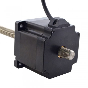 NEMA 34 Non-Captive Acme Linear Stepper Motor Actuator 1.8 Deg 5.5A 4.5Nm 75mm Stack Lead Revolution 2.54mm(0.1