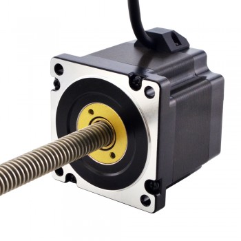 NEMA 34 Non-Captive Acme Linear Actuator1.8 Deg  5.5A 4.5Nm 75mm Stack Lead Revolution 6.35mm(0.25") Lead Screw 300mm