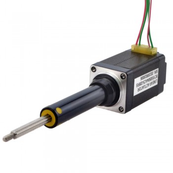 NEMA 8 Captive Acme Hybrid Stepper Linear Actuator 0.5A 1.8 Deg 0.02Nm 1.8 Deg 38.2mm Stack Lead Revolution 2mm(0.07874