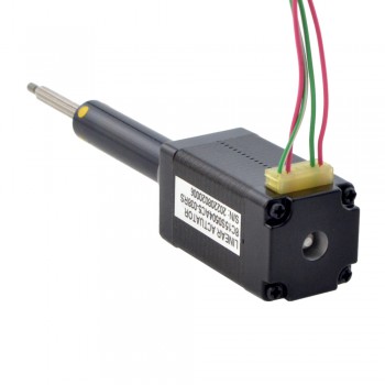 NEMA 8 Captive Acme Hybrid Stepper Linear Actuator 0.5A 1.8 Deg 0.02Nm 1.8 Deg 38.2mm Stack Lead Revolution 2mm(0.07874