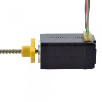 NEMA 8 External Acme Stepper Motor Linear Actuator 0.5A 1.8 Deg 0.02Nm(2.83oz.in) 38.2mm Stack Lead Revolution 1mm(0.03937