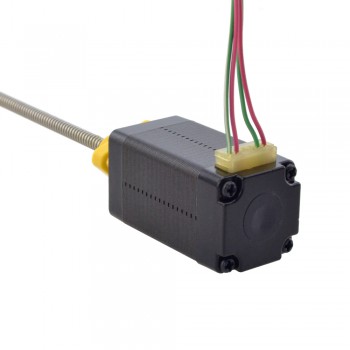 NEMA 8 External Acme Stepper Motor Linear Actuator 0.5A 1.8 Deg 0.02Nm(2.83oz.in) 38.2mm Stack Lead Revolution 1mm(0.03937