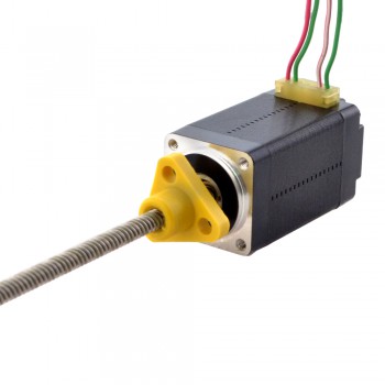 NEMA 8 External Acme Linear Stepper Motor Actuator 0.5A 1.8 Deg 0.02Nm 38.2mm StackLead Revolution 4mm(0.1575