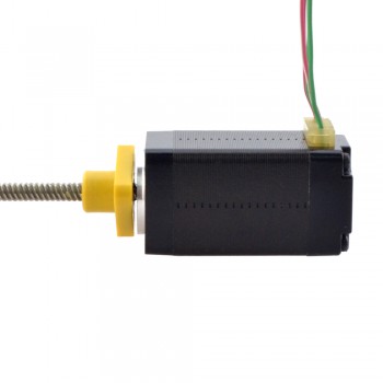 NEMA 8 External Acme Linear Stepper Motor Actuator 0.5A 1.8 Deg 0.02Nm 38.2mm StackLead Revolution 4mm(0.1575