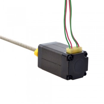 NEMA 8 External Acme Linear Stepper Motor Actuator 0.5A 1.8 Deg 0.02Nm 38.2mm StackLead Revolution 4mm(0.1575