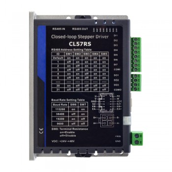 Modbus RS485 Closed Loop Stepper Driver 0.5-7.0A 24-48VDC for Nema 17, Nema 23 and Nema 24 Closed Loop Stepper Motor