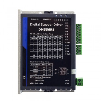 Modbus RS485 Stepper Driver 0.5-5.6A 24-48VDC Fit Nema 17, Nema 23, Nema 24 Stepper Motor