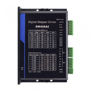 Stepper Motor Controller 2 Channels 1.0-5.6A 20-40VDC Adjustable Speed