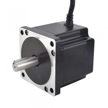 S Series Nema 34 Step Motor Bipolar 2 Phase 1.8 Degree 4.8 Nm(679.87oz.in) 6.0A 86x86x80mm 4 Wires