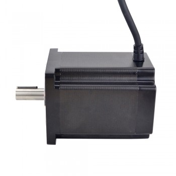 S Series Nema 34 Stepper Motor Bipolar 1.8 Deg 8.2 Nm(1161.45oz.in) 2 Phase 6.0A 86x86x114mm 4 Wires