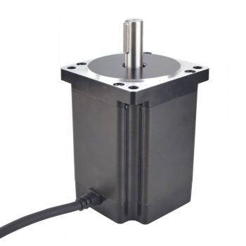 S Series Nema 34 Stepper Motor Bipolar 1.8 Deg 8.2 Nm(1161.45oz.in) 2 Phase 6.0A 86x86x114mm 4 Wires