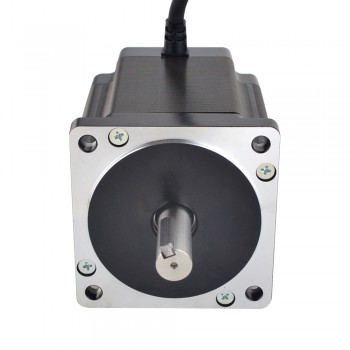 S Series Nema 34 Stepper Motor Bipolar 1.8 Deg 8.2 Nm(1161.45oz.in)  2 Phase 6.0A 86x86x114mm 4 Wires