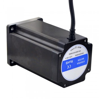 S Series Nema 34 Stepper Motor 4 Wires Bipolar 1.8 Deg 12.0 Nm(1699.68oz.in) 2 Phase 6.0A 86x86x151.5mm