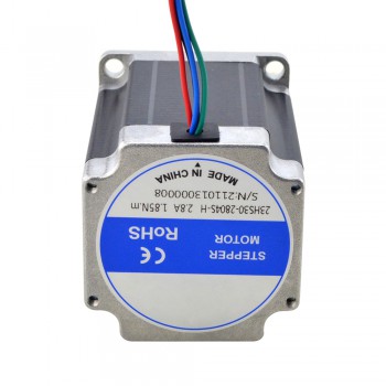 Nema 23 High Temp Resistant Stepper Motor 1.8 Deg 1.85Nm  Insulation Class H 180C D-Cut Shaft